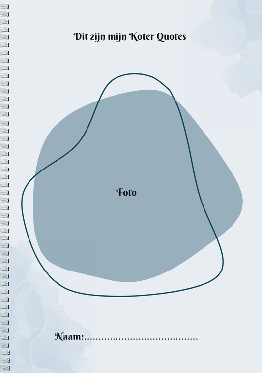 Invulboekje met foto Koter Quotes