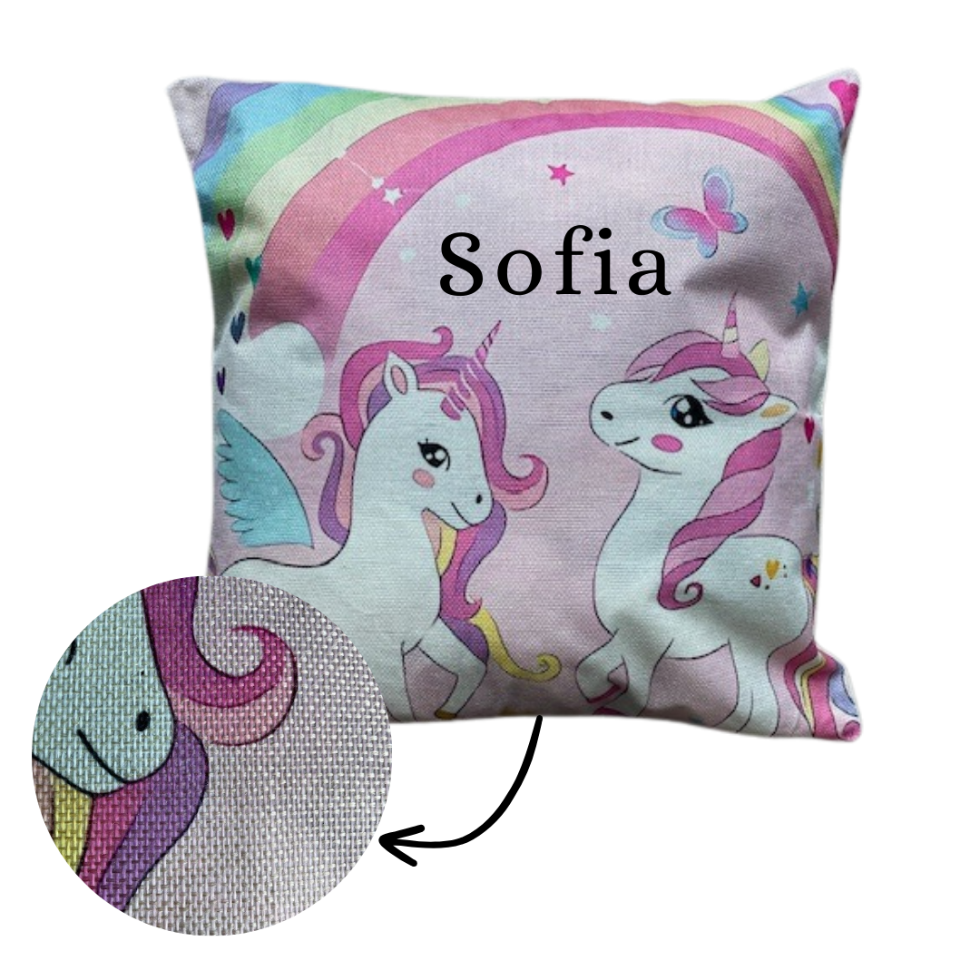 Gepersonaliseerde kussen Unicorns