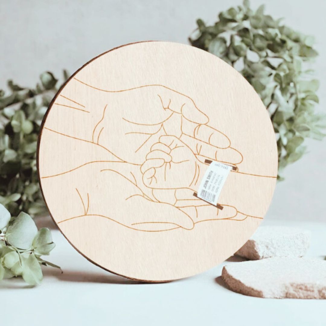 Houten bewaarbord polsbandje