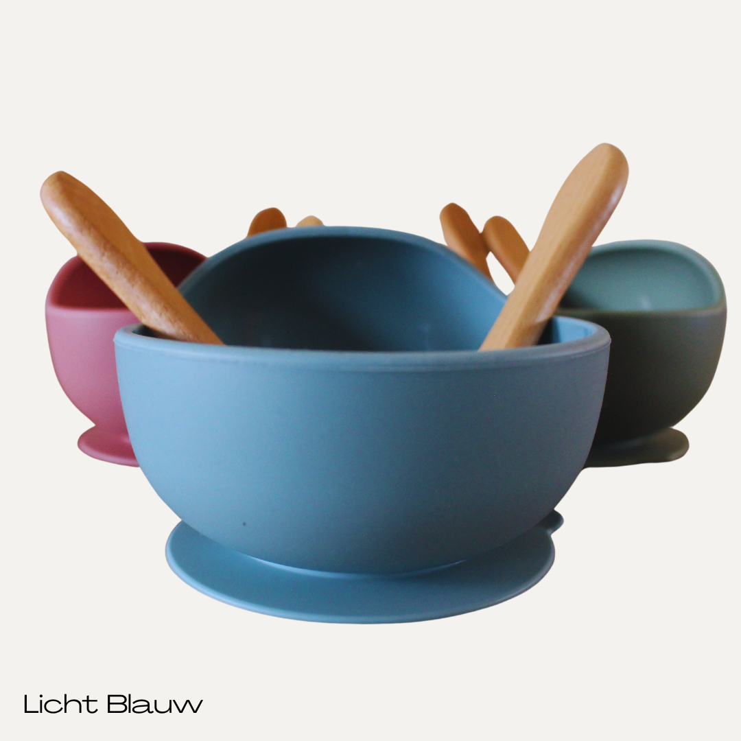 Bakje met lepel en vorkje