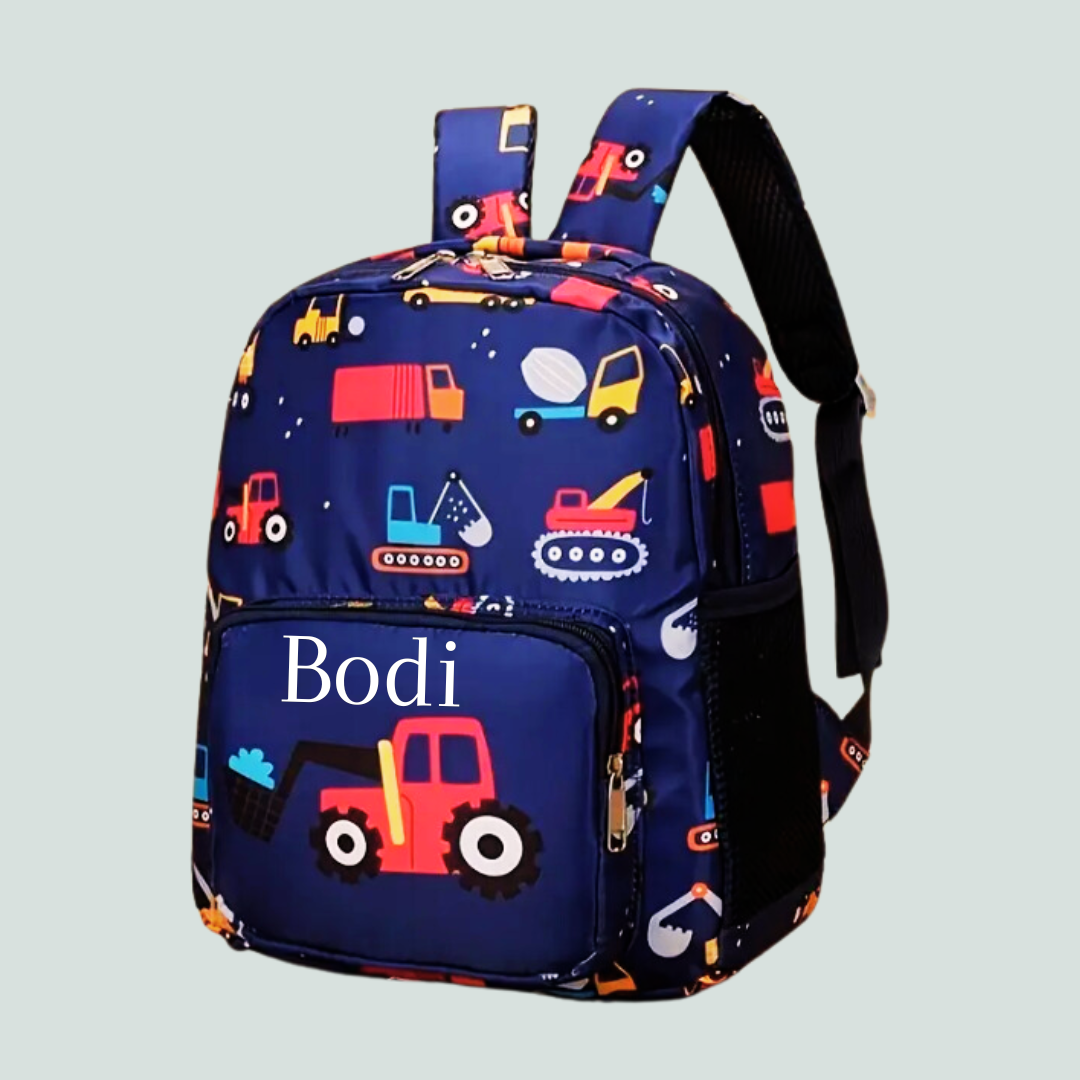 Rugtas met graafmachines