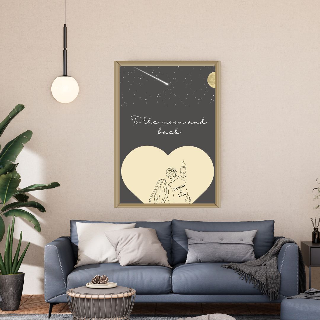 Gepersonaliseerde poster liefde helal