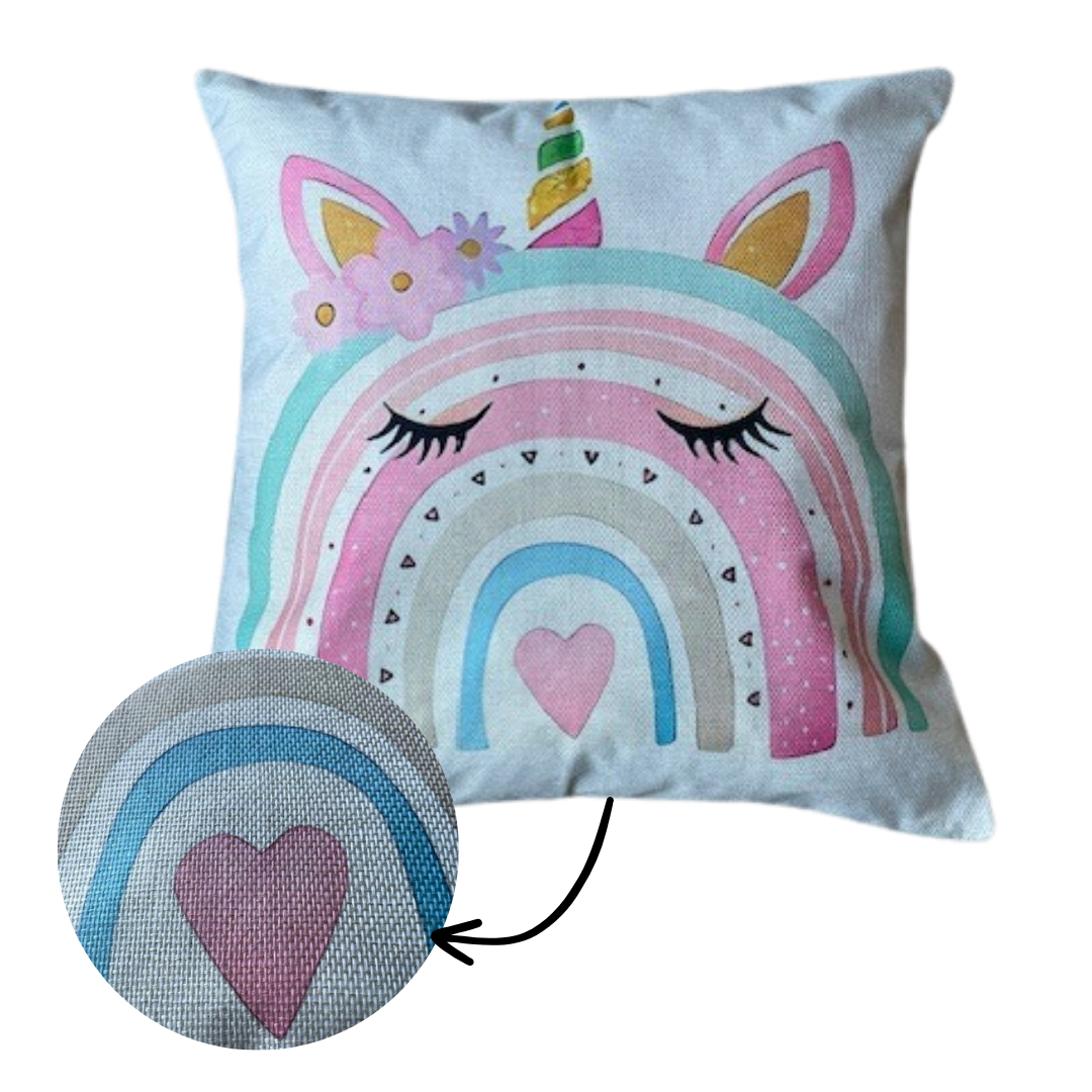 Kussen Unicorn regenboog