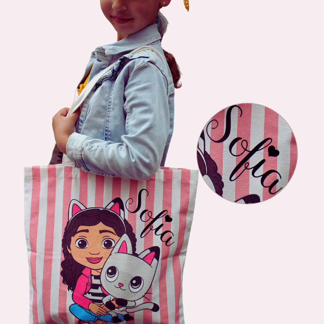 Canvas tas gepersonaliseerd van Gabby's Poppenhuis