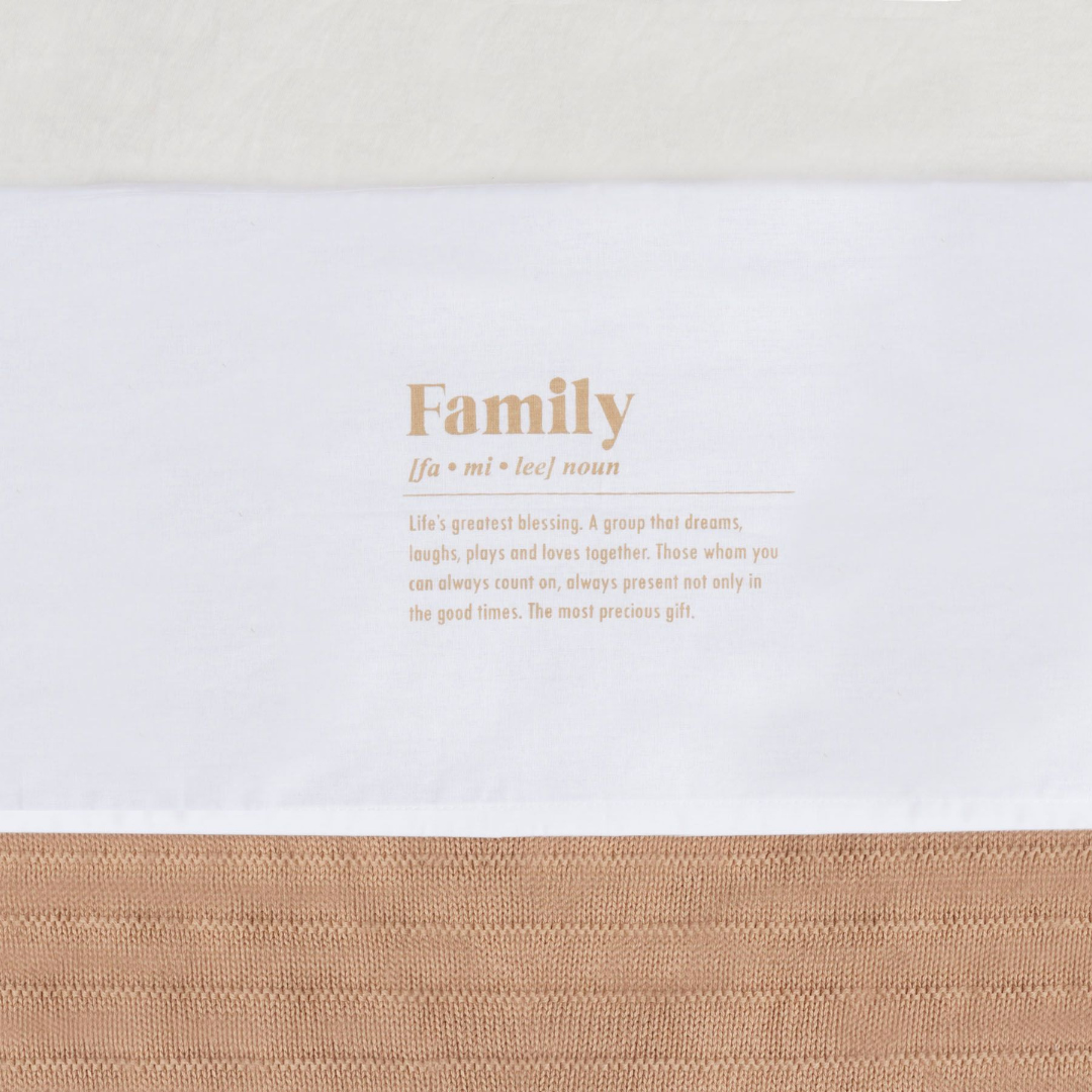 Baby laken ledikant Family - Biscuit