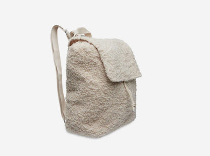 Rugtas boucle licht beige