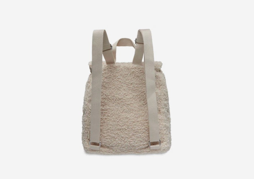 Rugtas boucle licht beige