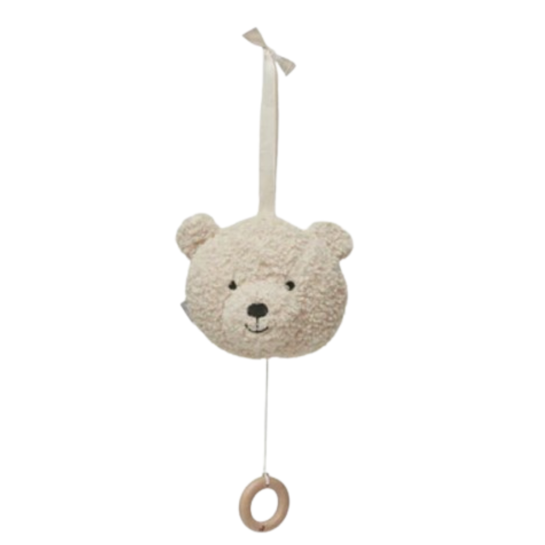 Muziekhanger teddybeer beige