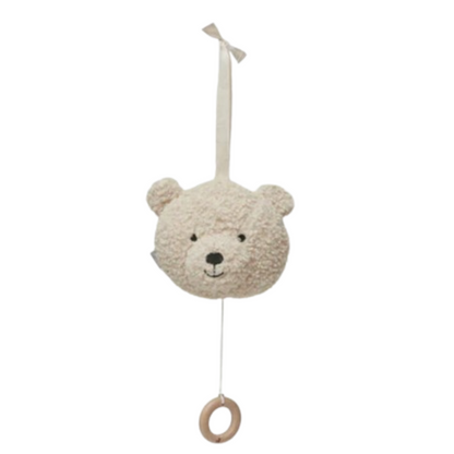 Muziekhanger teddybeer beige
